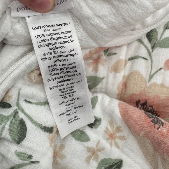 Muslin Meredith Wearable Blanket, large, Blush - Picture 3 of 3